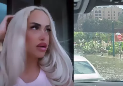 Anda Adam, prinsă de furtună în Dubai. A arătat imagini cu străzile inundate și copacii căzuți, iar apoi a mers la o plajă de lux