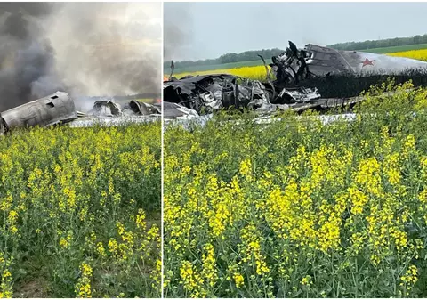 Un bombardier rusesc s-a prăbușit în regiunea Stavropol. Se întorcea dintr-o misiune de luptă | VIDEO