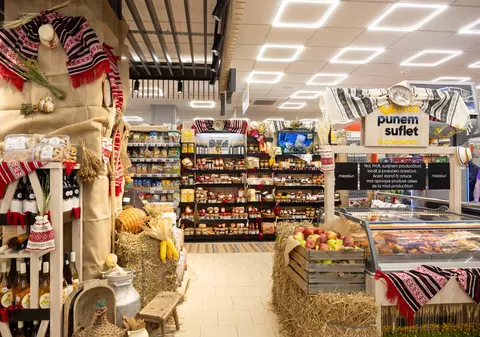 Raftul cu Bunătăți Locale în județul Sibiu