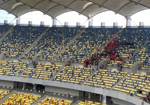 Dinamo a trecut de Csikszereda în prima manşă a barajului. Steagul Ținutului Secuiesc, interzis pe Arena Naţională