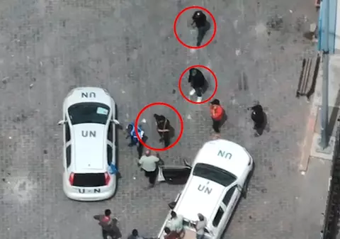 Armata israeliană cere o anchetă după difuzarea unei înregistrări video în care apar bărbați înarmați la o structură a ONU din Gaza