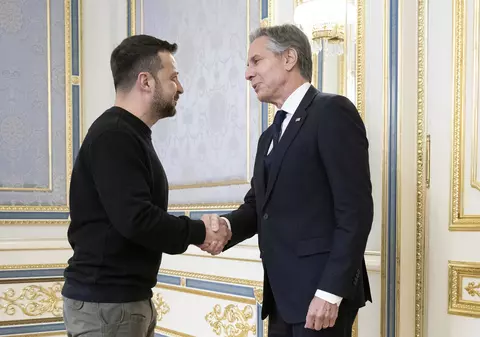 Discuție la nivel înalt între oficialii de securitate și de apărare de la Kiev și Washington. Antony Blinken, vizită-surpriză în Ucraina
