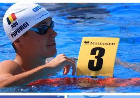 David Popovici, calificat cu primul timp în finala Europenelor de natație de la Belgrad