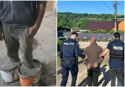 Un cioban din Bacău a fost băgat cu picioarele în găleți cu ciment de patronul unei stâne, nemulţumit de cum erau îngrijite animalele