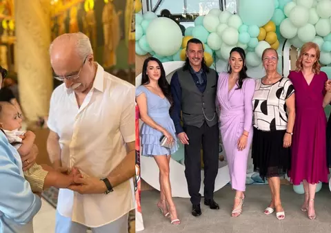 Imagini de la botezul băiețelului Cătălinei Ponor. Octavian Bellu, Larisa Iordache și Elisabeta Lipă nu au lipsit de la eveniment