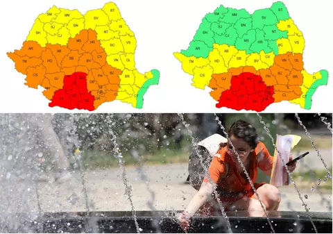 Cod roșu de caniculă! Avertizări meteo de vreme extremă pentru aproape toată țara, anunțate de ANM