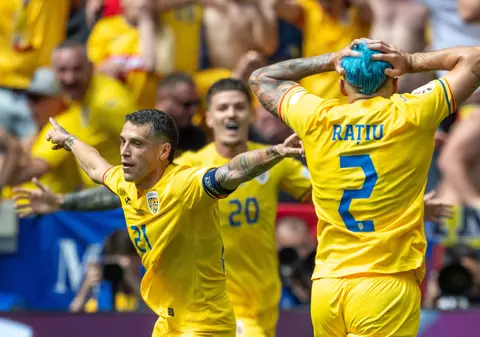 EURO 2024. Imaginea cu Andrei Rațiu la primul gol al României a făcut înconjurul lumii: „Toți am avut reacția lui”