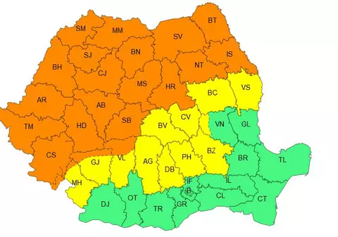 Cod portocaliu de caniculă și furtuni în cea mai mare parte a ţării. Cum va fi vremea la București
