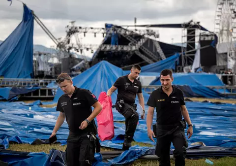 Un festival de muzică din Slovacia, anulat din cauza unei furtuni puternice. 15 persoane au fost rănite