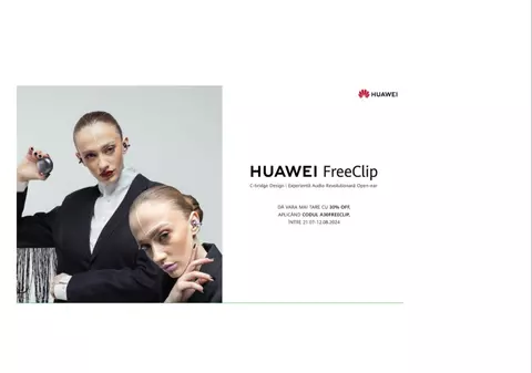 HUAWEI FreeClip, căștile fashion ale momentului: rămâi conectat, oriunde te poartă vara