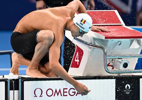 JO 2024. David Popovici,  în semifinale la 100 de metri liber. Când înoată pentru calificarea în finală