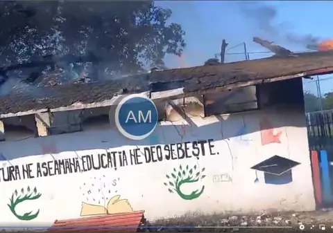 Un elev din Mehedinți a dat foc școlii unde învăța, după ce a fost lăsat repetent
