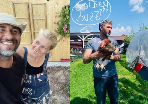 Dragoș Bucur a cumpărat un coteț ultramodern pentru găinile sale. Viața la țară l-a schimbat pe soțul Danei Nălbaru