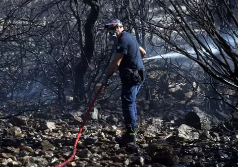 Nu mai există incendii de vegetație active în zona Atenei, anunță pompierii