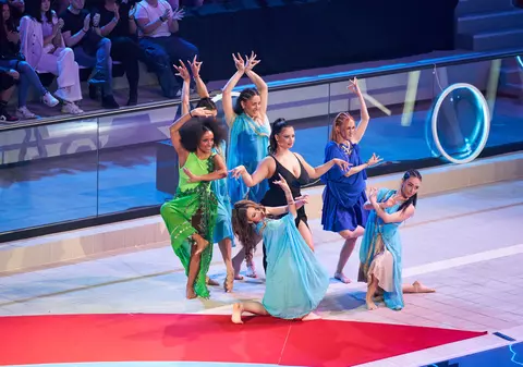 Vlad Huidu și Maria Speranța, apariție spectaculoasă la „Splash! Vedete la apă”. „Loviturile sunt la ordinea zilei, iar vânătăile sunt dovada”