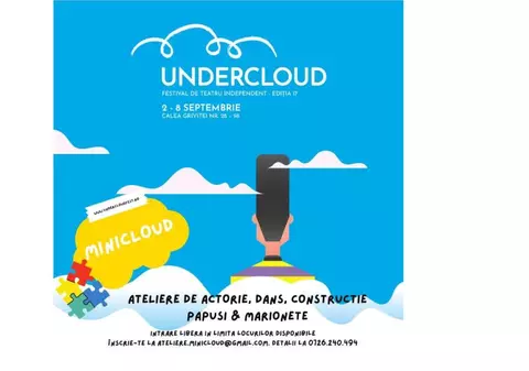 Educație timpurie în domeniul artelor spectacolului la MINICLOUD, în cadrul Festivalului de Teatru Independent UNDERCLOUD 2024