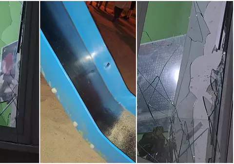 Imagini cu blocul de locuințe în care au ajuns proiectilele trase de militari români, în timpul unui exercițiu NATO în Polonia