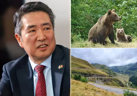 Ambasadorul Coreei de Sud la București, vacanță cu urși pe Transfăgărășan: „Mi-am cheltuit timpul și banii în România”