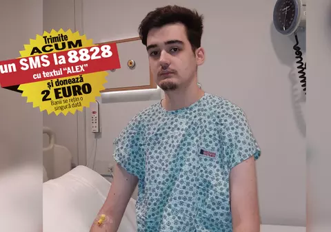Alex, fiul a doi foști canotori, are nevoie de 250.000 de euro pentru imunoterapie. Medicamentul produs în SUA îi poate salva viața băiatului care de 18 ani se luptă cu cancerul