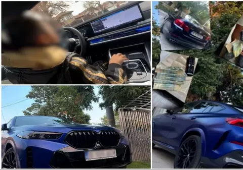 Copil de 10 ani, filmat în timp ce conduce o maşină în judeţul Dâmboviţa. I-a urmat exemplul fratelui său de 12 ani I VIDEO