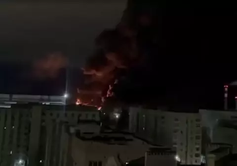 Incendiu la o uzină care produce componente pentru sistemele rusești de rachete, după un atac ucrainean cu drone