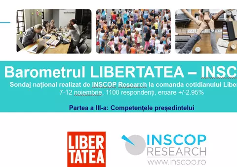 Sondaj INSCOP la comanda Libertatea. Mulți români cred că președintele se ocupă de Economie și Sănătate