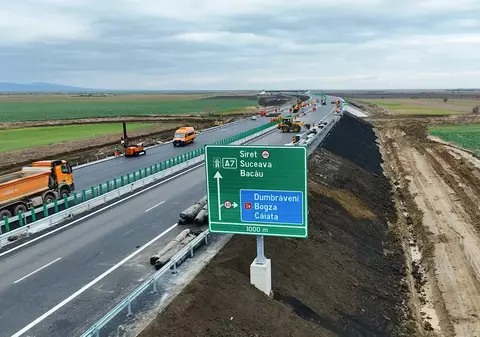 O nouă bucată din autostrada Moldovei A7 va fi deschisă. „O performanță fantastică, peste așteptările noastre”