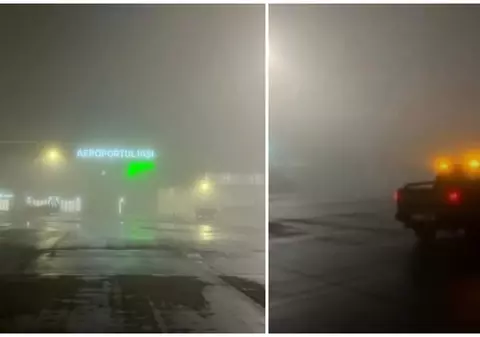 Pe aeroportul din Iași, mai multe zboruri au fost anulate din cauza ceții