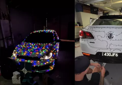 Decorațiunile auto care te lasă fără talon. Coarnele de ren și crengile de brad, printre ele