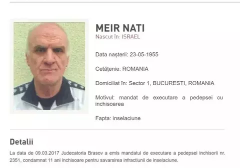 Nati Meir, condamnat la 11 ani de închisoare, va fi adus în România după ce Grecia a admis cererea de extrădare