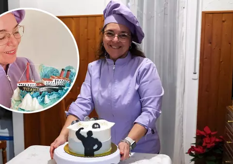 Românca de pe malul Mării Adriatice care face torturi cu scufundarea Titanicului