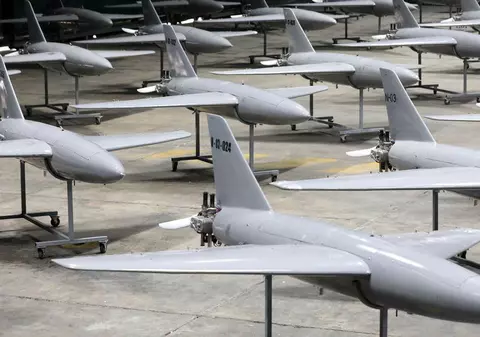 Imagini din „orașul subteran al dronelor” al Iranului, care se laudă cu dronele kamikaze cu o rază de 2.000 de kilometri