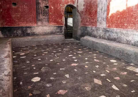 O descoperire extrem de rară în Pompei arată cum trăiau romanii foarte bogați