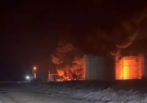 Incendiu la un important depozit de petrol din sudul Rusiei după un atac ucrainean cu drone
