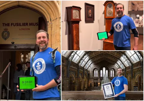 Un britanic, inspirat de copiii săi, a bătut recordul mondial și a vizitat 42 de muzee într-o singură zi | VIDEO