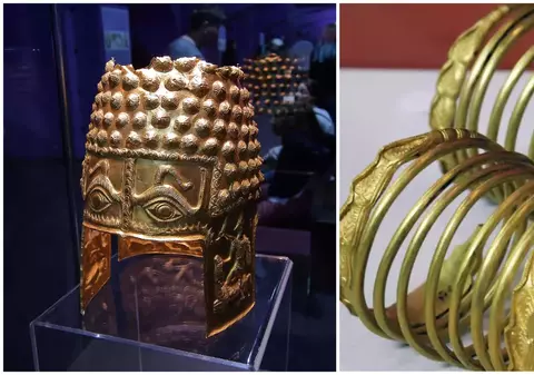 Coiful de aur dacic furat în Olanda a fost căutat de polițiști în sediul unei firme și într-o cabană de vânătoare