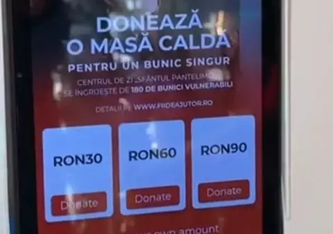 Cutia milei electronică, introdusă de Mitropolia Moldovei și Bucovinei pentru donații. Plățile se pot face cu cardul sau telefonul