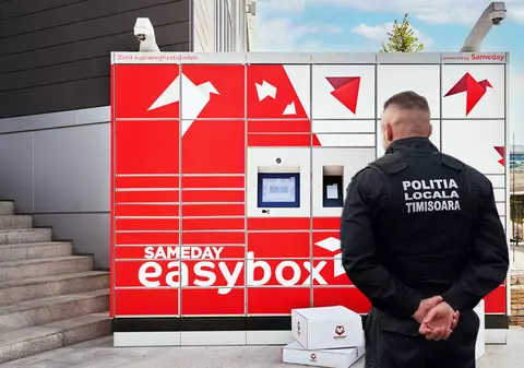 Heirupismul Poliției Locale Timișoara, potolit de judecători. Amenda maximă, aplicată pentru un „easybox” ilegal, a fost redusă la proces de 10 ori 