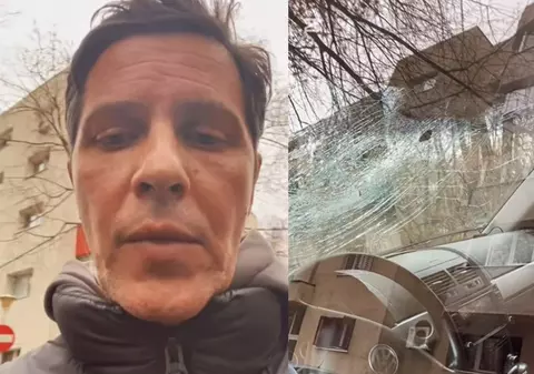 Lucian Viziru și-a găsit mașina vandalizată în parcare. Actorul a sunat imediat la 112: „S-a întâmplat ceva dubios”