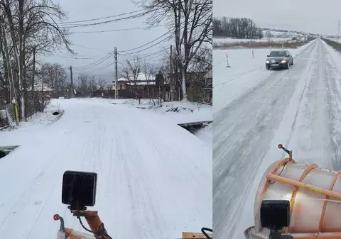 Ninge în mai multe zone din România. Traficul se desfășoară normal. „Vești bune pentru iubitorii de zăpadă” | VIDEO