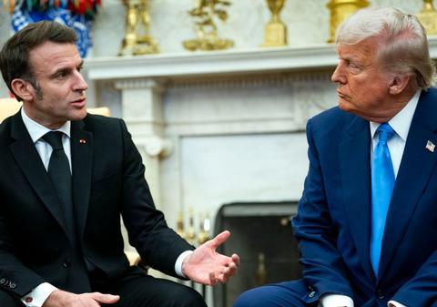 Donald Trump a publicat mesaje private primite de la Emmanuel Macron: „Prietene”