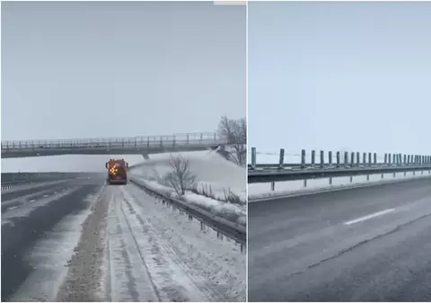 Starea drumurilor naționale din România, afectate de ninsori. Lista zonelor unde se circulă cu dificultate