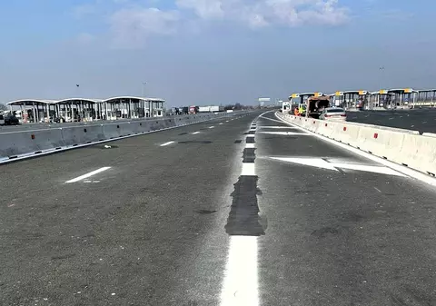 S-a modificat circulația pe autostrada A1, la fosta frontieră Nădlac: „Flux de trafic continuu”