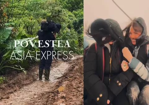 Imagini din culisele Asia Express 2025, care începe la toamnă. Cameramanii filmează din noroaie, iar Irina Fodor înfruntă ploaia și vântul