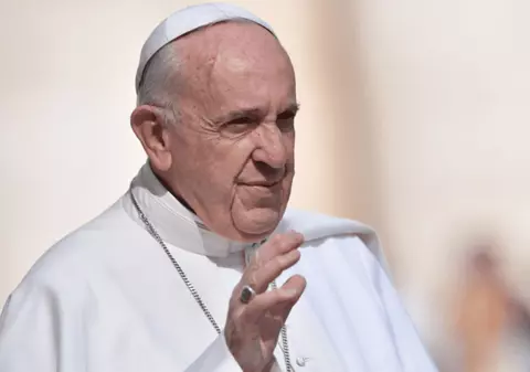 Prima imagine cu Papa Francisc de la internarea în Spitalul Gemelli. Care este starea Suveranului Pontif