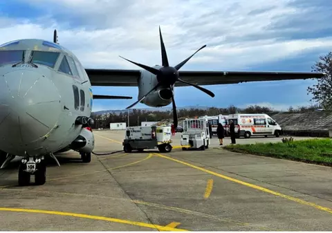 Patru victime din incendiul din Macedonia de Nord au fost transportate în Lituania cu o aeronavă a Forțelor Aeriene Române 