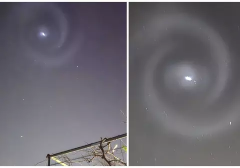 Fenomen spectaculos văzut în Neamț, după lansarea unei rachete SpaceX: o spirală luminoasă a apărut pe cer I VIDEO 