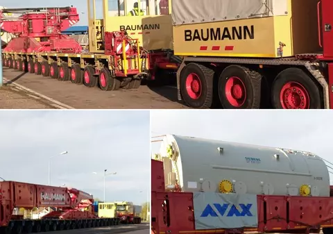 Un nou transport agabaritic-record, de 788 de tone, traversează România. Ce traseu are și ce transportă