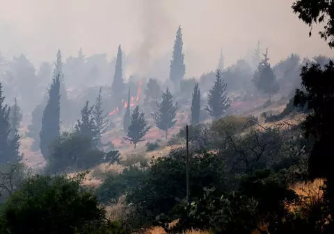 Incendii violente în Israel, lângă Ierusalim. Benjamin Netanyahu vrea să ceară ajutor din străinătate