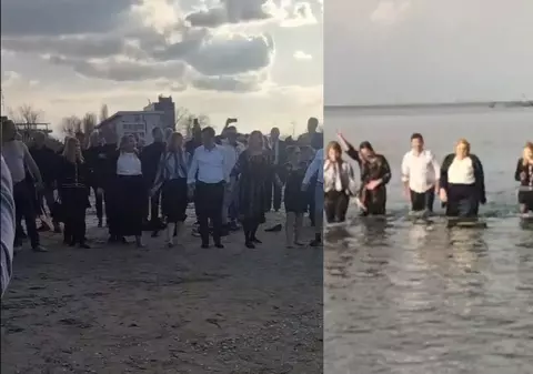 Diana Șoșoacă s-a aruncat în mare la Constanța, la 8 grade Celsius, cu partidul de mână: „Dați-vă la o parte! Și grasele poartă tricouri ude” | VIDEO